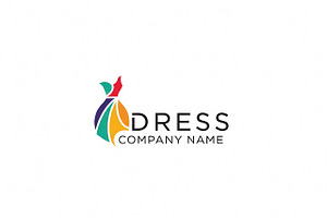 Colorful Dress Logo, a Branding & Logo Template by Logocreative