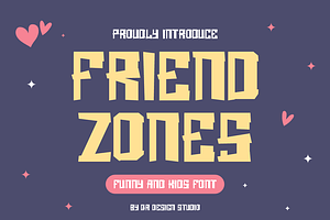 Friend Zones - Display Fonts