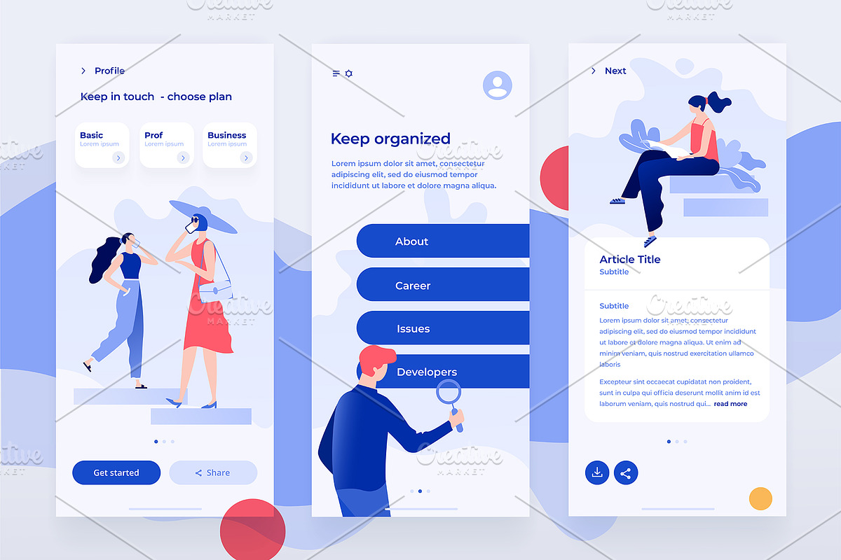 Web Illustration Pack, an iPhone Mockup by Formfrom (Photo 13 of 14)