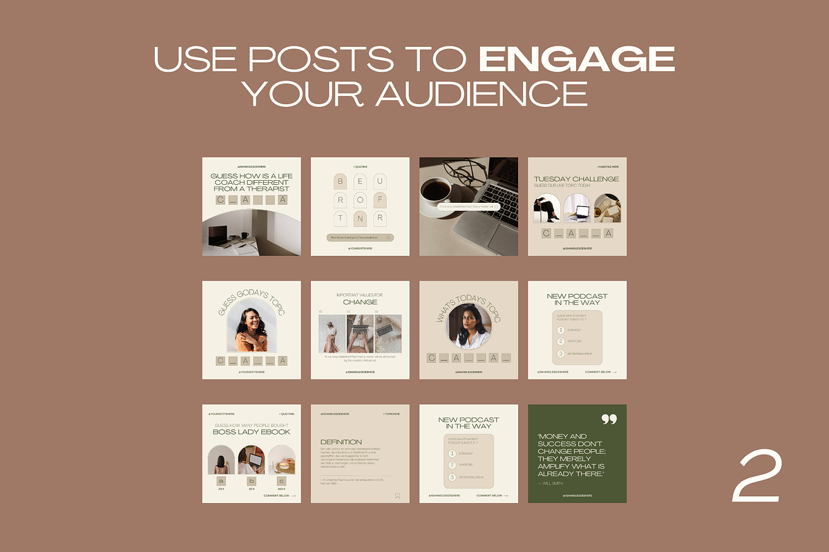 980+ COACHING INSTAGRAM TEMPLATES, a Social Media Template by GALPRENEUR (Photo 4 of 14)