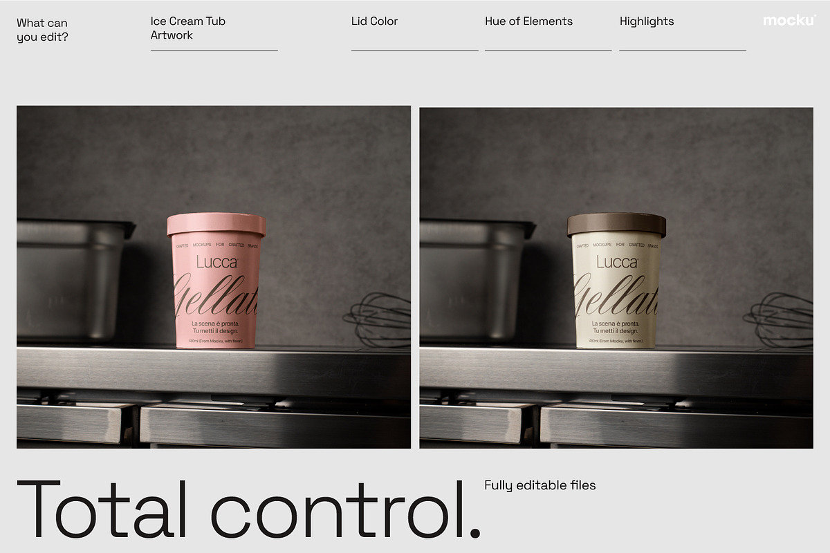 Gelato Branding Mockup Set, a Cups & Container Mockup by Mocku (Photo 18 of 20)