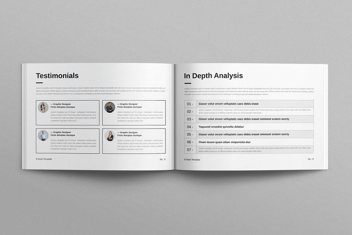 Ebook Template, a Brochure Template by E-Type (Photo 4 of 7)