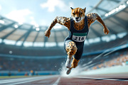 Cheetah running athletes are running, an Animal Photo by Stock Shape (Thumbnail 7 of 8)