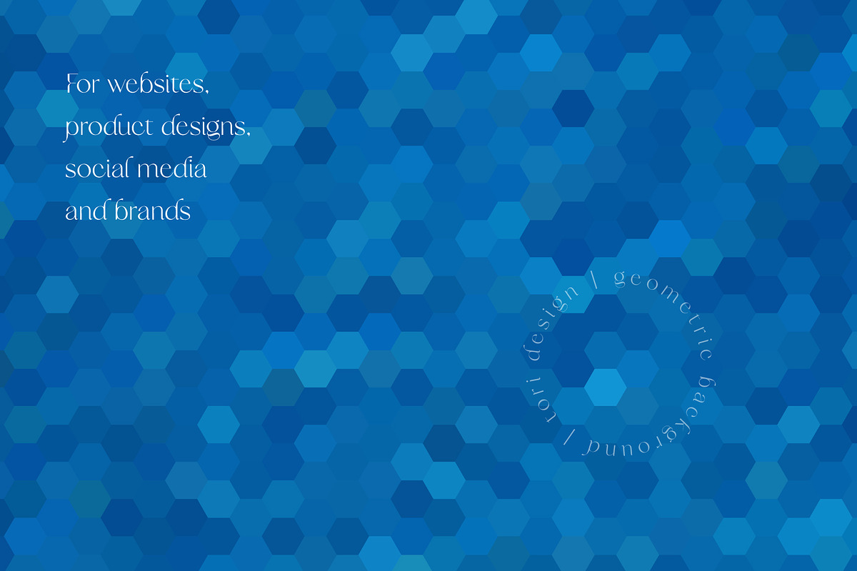 6 Blue Water Geometric Backgrounds, a Pattern Graphic by Tori Design (Photo 8 of 8)
