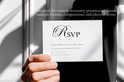 B&W Wedding Stationery Mockup Bundle, an Advertising Mockup by Serenefeeling (Thumbnail 7 of 14)
