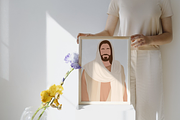 Minimalist Illustration Jesus Christ, a Person Illustration by Made bynath (Thumbnail 2 of 3)