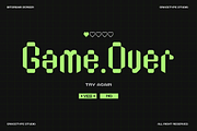 Bitstream Screen | Pixelated Font, a Sans Serif Font by gracetype_studio (Thumbnail 3 of 12)