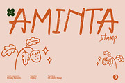 CS Aminta Stamp, a Handwritten Font by Craft Supply Co. (Thumbnail 1 of 8)