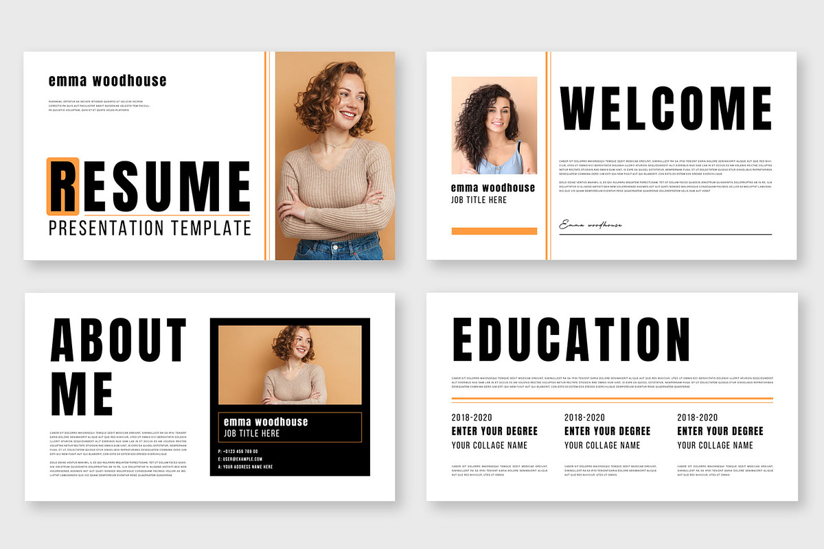 Digital Resume Presentatioan Layout, a Presentation Template by ContestDesign (Photo 2 of 5)