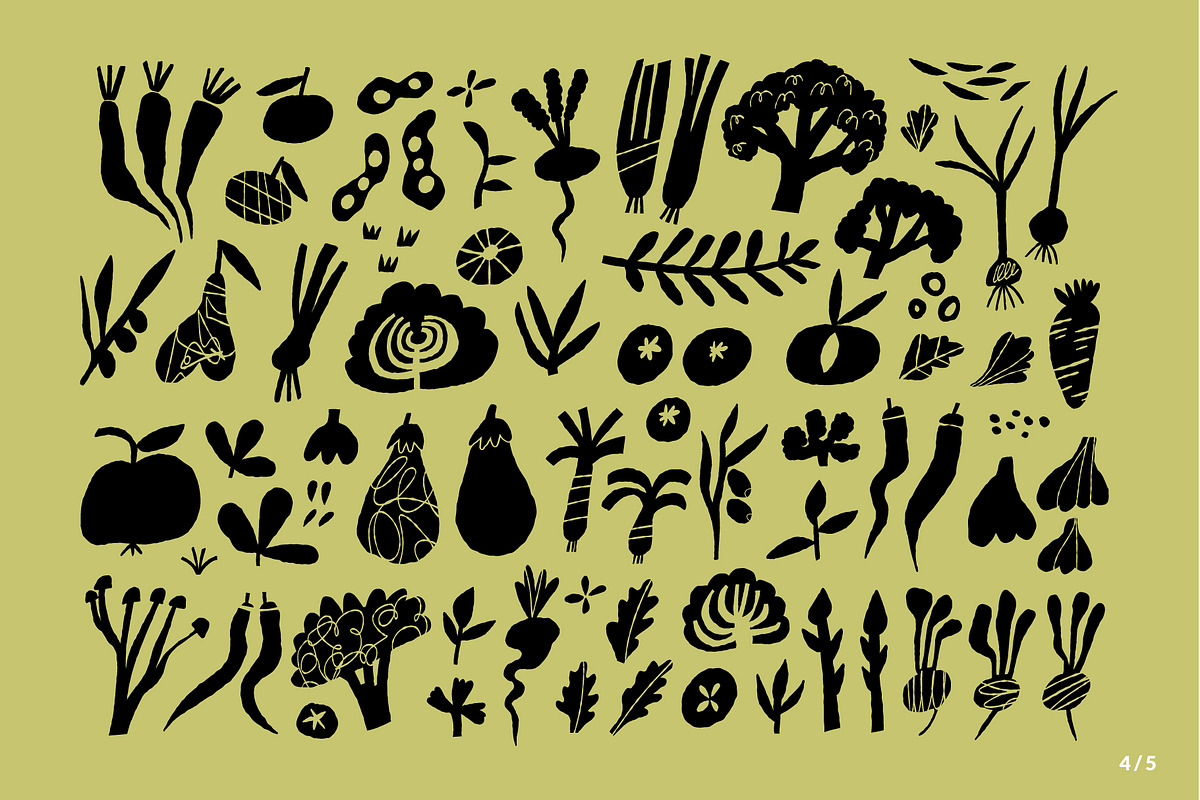 FARMERS MARKET | HAND DRAWN SHAPES, a Food Illustration by Favete Art (Photo 6 of 23)