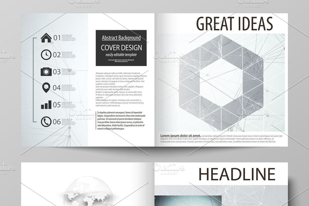 Mega Pack templates, a Brochure Template by VectorShop (Photo 15 of 102)