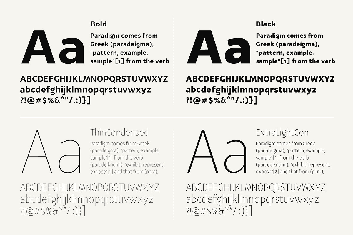 YE Paradigma Font preview 8