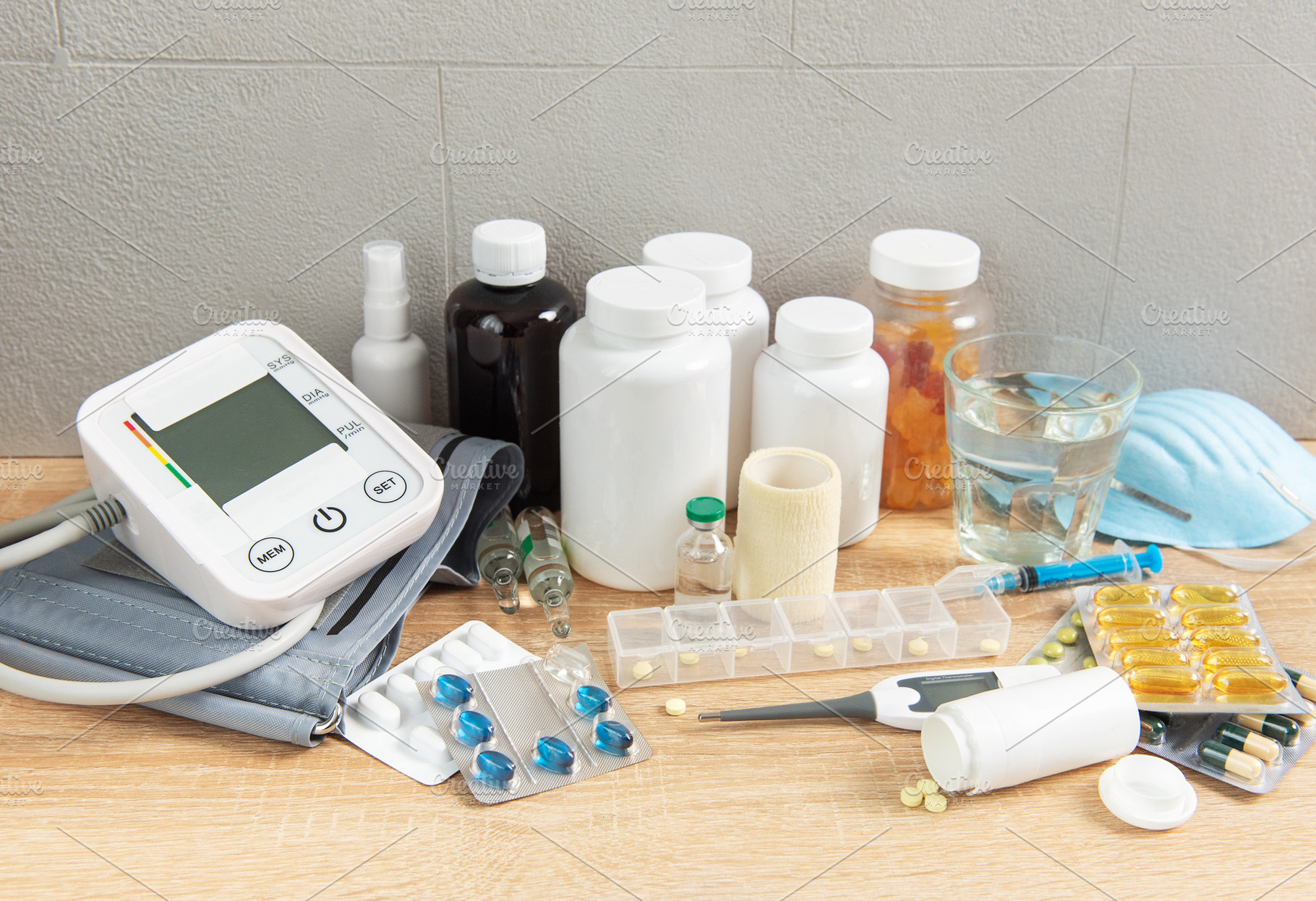 Medicine and medical supplies for healthcare and treatment, a Health & Medical Photo by Olena Rudo