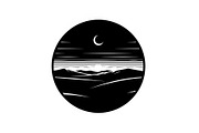 Circular Nature Landscape Silhouette, an Illustration by yasushie (Thumbnail 38 of 51)