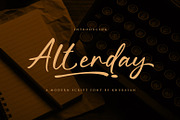 Alterday, a Script Font by khurasan (Thumbnail 1 of 6)