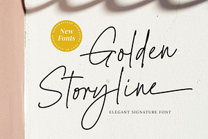 Golden Storyline - Elegant Font
