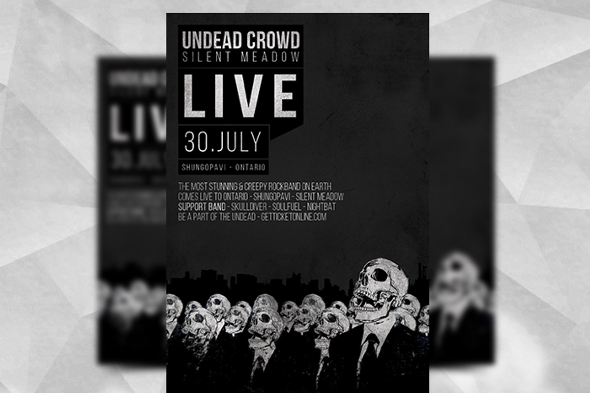 Undead Crowd - Flyer Template, a Flyer Template by Flyermarket (Photo 3 of 3)