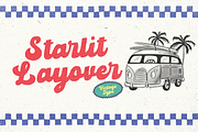 Starlit Layover – Retro Script Font, a Font by Negara Studio (Thumbnail 1 of 6)