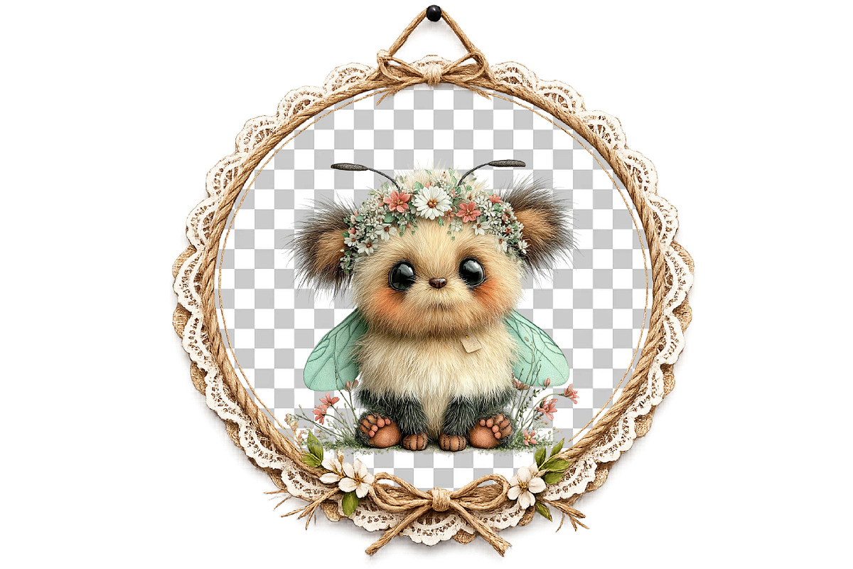 Whimsical Bees Clipart Bundle, an Illustration by DreamArtGraphic (Photo 7 of 8)