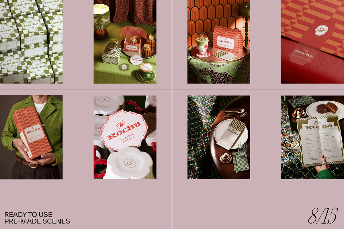 The Rocha – Bakery cafe mockups, a Packaging Mockup by Creatoom (Photo 3 of 8)