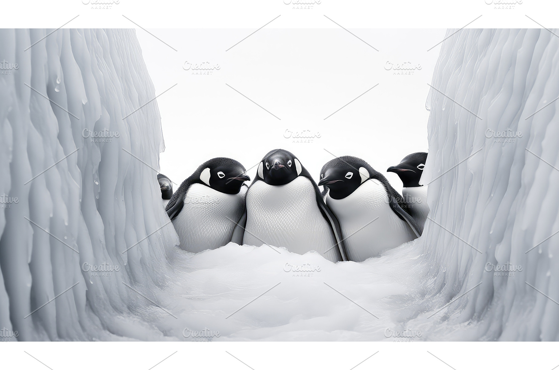 continent antarctica ice background, an Animal Photo by pikepicture