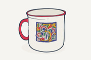 Ptolemei Colored drop caps font, a Blackletter Font by kaer_shop (Thumbnail 11 of 12)
