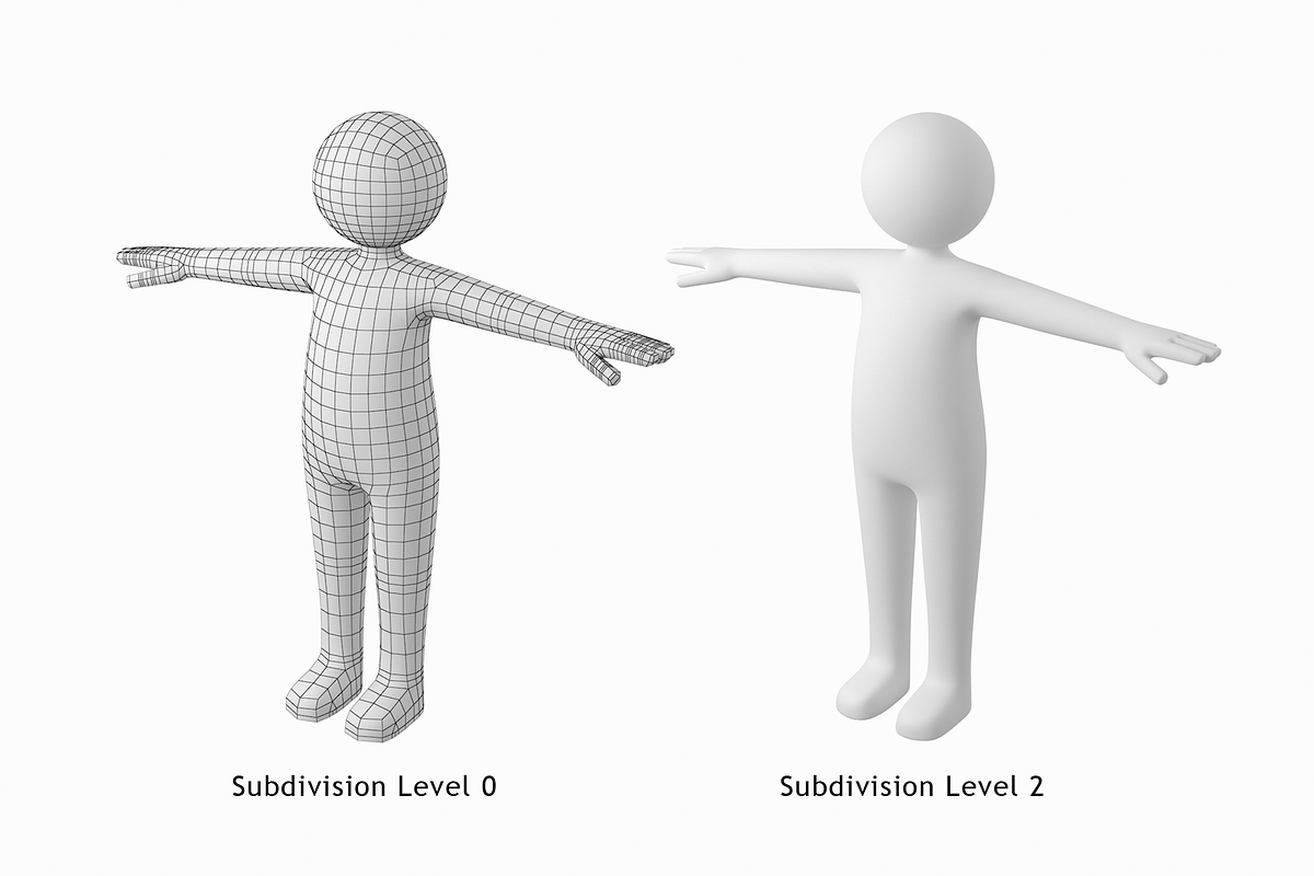 Stickman in T-Pose Prepared for Rig, a Characters & Person 3D Model by VK Studio (Photo 2 of 7)
