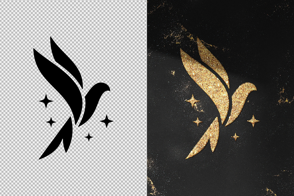 Gold Glitter Text & Logo Effect, a Layer Style Add-On by Design Squad