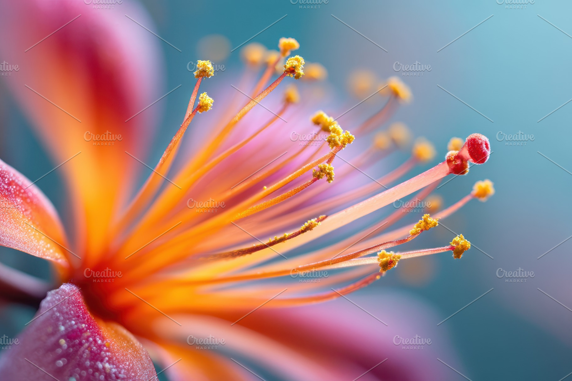 Pink tropical flower macro, a Nature Photo by AlyaAnd
