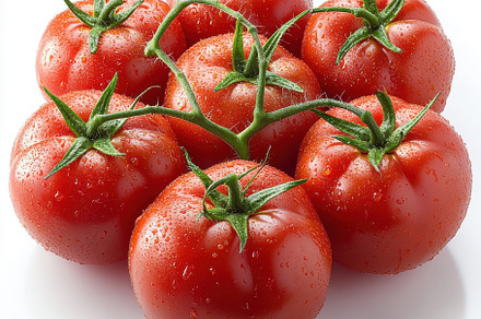 Fresh Tomatoes with green leaves, fr, a Food & Drink Photo by Pixeness