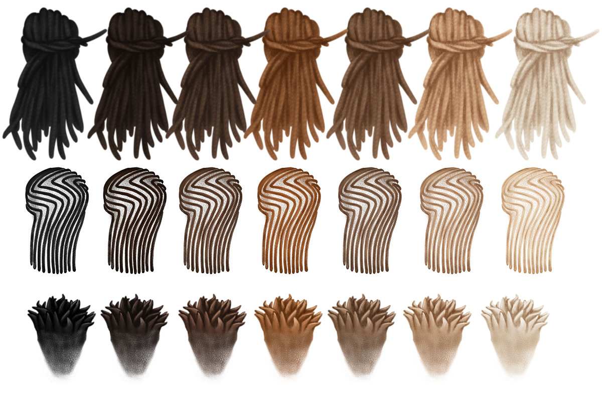 Large bundle with hair 1000+, a Person Illustration by Elenbushe (Photo 9 of 14)