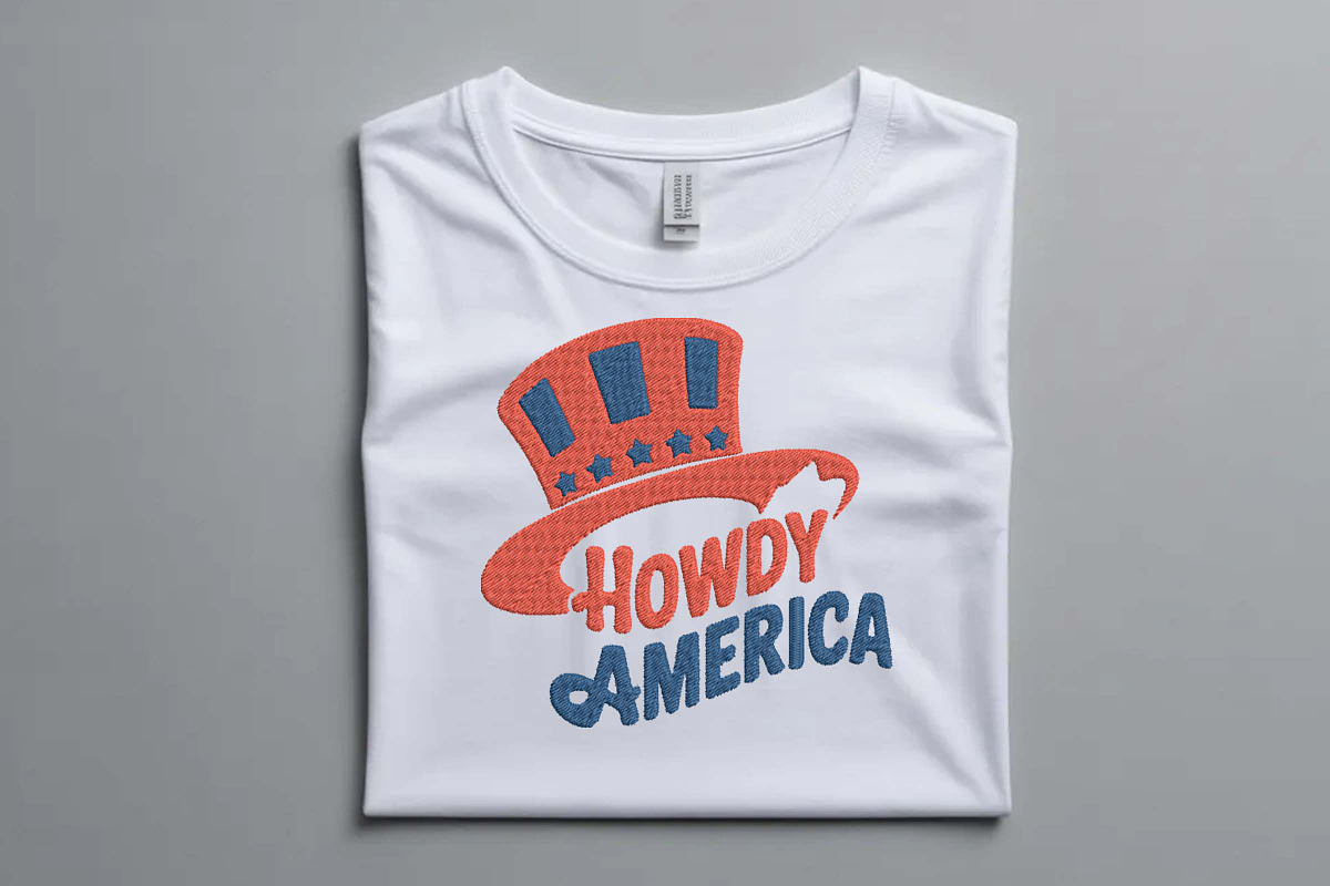 Howdy America Patriotic Embroidery, an Illustration by Purpose Ekbal (Photo 2 of 3)