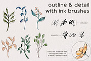 Ink & Watercolor Procreate Brushes, a Brush Add-On by Wooly Pronto (Thumbnail 6 of 9)