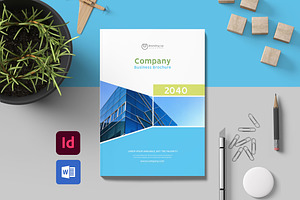 Company Profile Template WORD & INDD, a Brochure Template by Taiffco