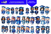 Graduation cap kids Clipart Preschoo, an Education Illustration by VM PARTYS  BY TAIRUMA (Thumbnail 8 of 10)