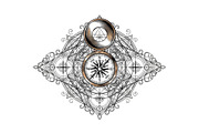 Ornamental Compass Rose SVG Bundle, an Illustration by Gaye Art (Thumbnail 27 of 31)