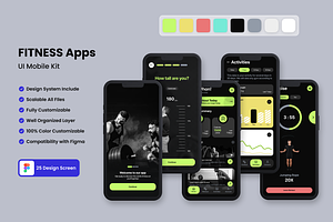 Fitness App Mobile UI KIT