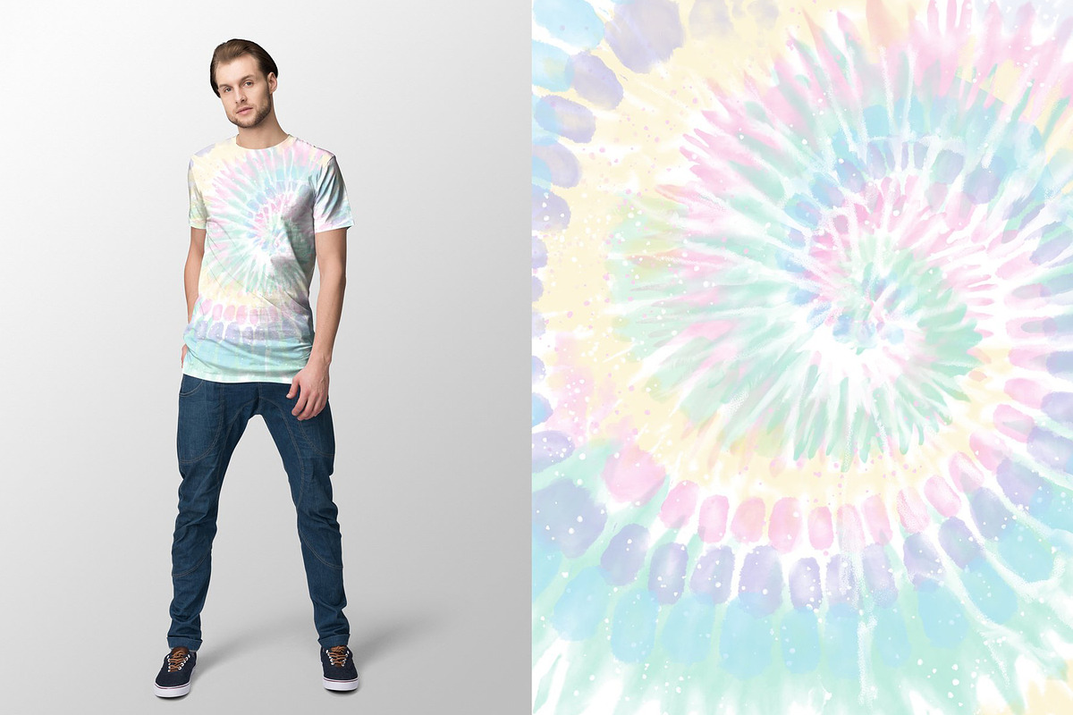 Sale: Pastel Tie-Dye Seamless Bundle, a Pattern Graphic by The Gypsy Goddess (Photo 7 of 48)
