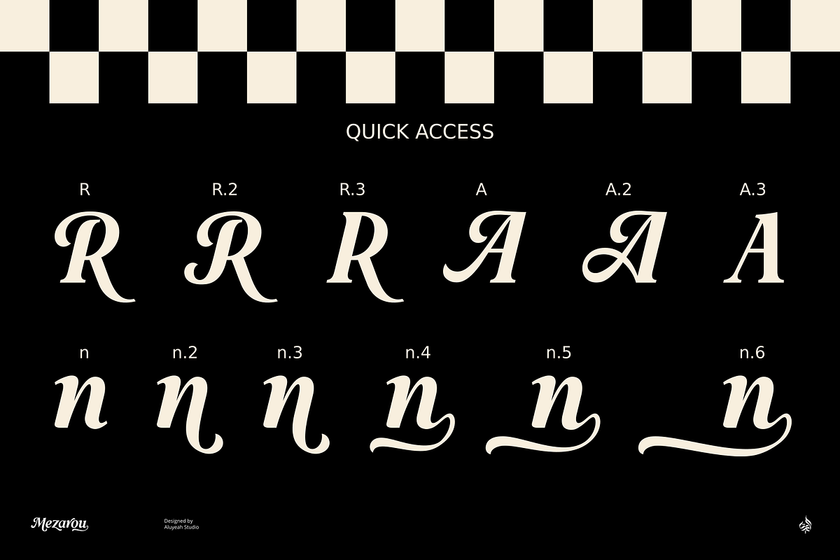 Mezarou, a Script Font by Aluyeah Studio (Photo 5 of 15)