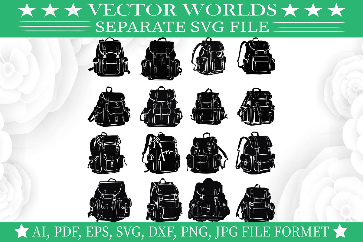 Travel Backpack SVG, Backpack SVG, an Object Graphic by VectorWorlds