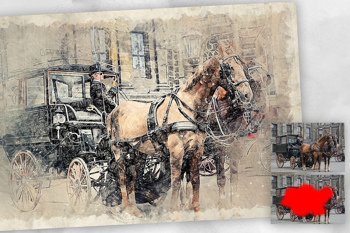 Graphic Arts Photoshop Action, an Action Add-On by GorynArt (Photo 15 of 22)