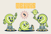 Sport Balls Retro Characters, a Sport Illustration by Alina Sh (Thumbnail 3 of 11)