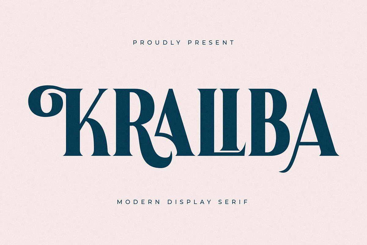 Kraliba Modern Display Serif, a Serif Font by Letterena Studios (Photo 1 of 15)