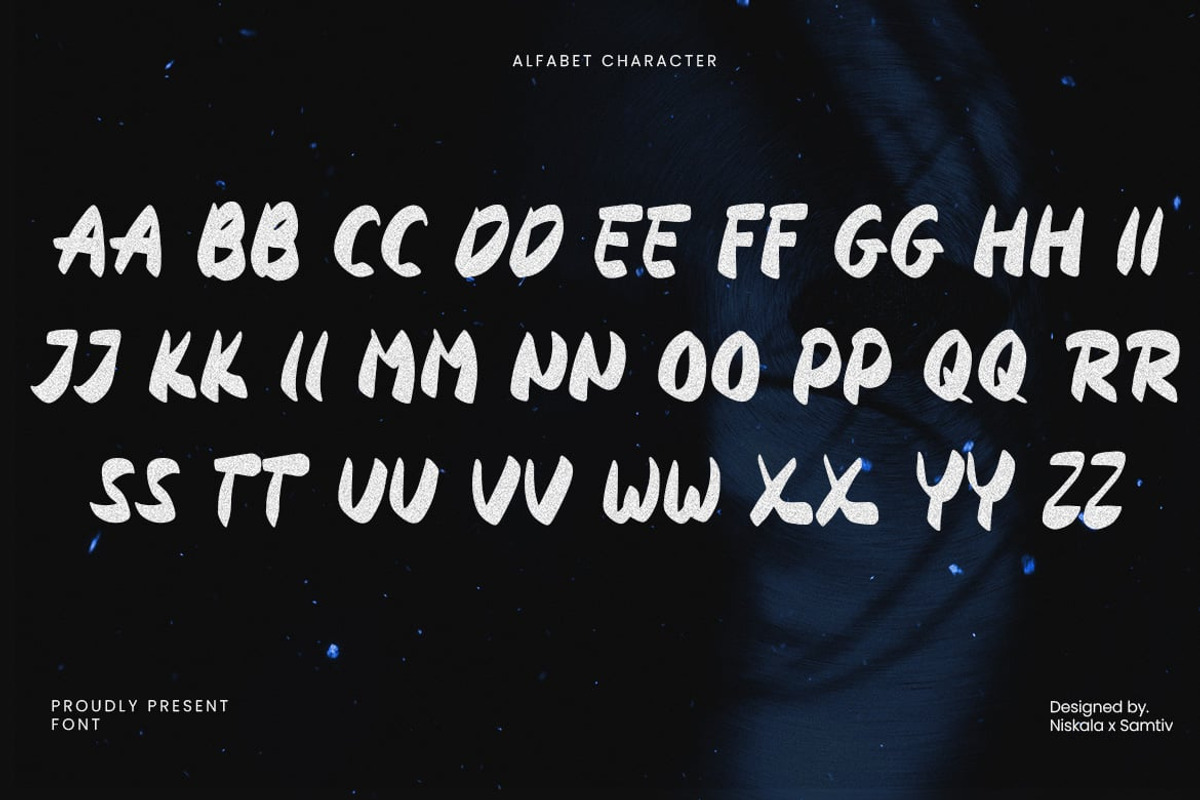 Postam - Handwritten Display Font, a Handwritten Font by Luna Shop (Photo 2 of 3)