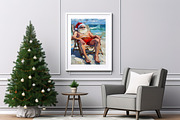 Beach Santa Claus at the Beach Art, a Holiday Photo by PrintablesByFranklyn (Thumbnail 6 of 6)