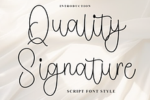 Quality Signature