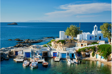 Mandrakia village in Milos island, a Holiday Photo by f9photos