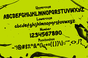 Gummy Mucus Sticky Handwritten Font