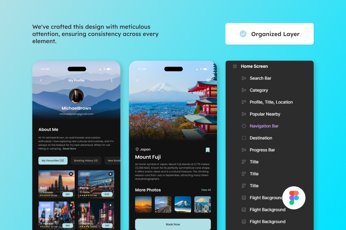FlightFinder - Travel & Booking App, an App Template by trabaskriya (Photo 2 of 5)
