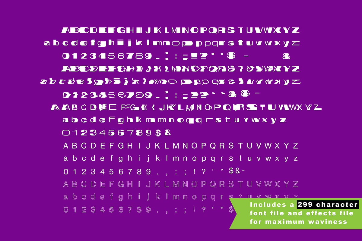 Streetwear Font Wavy Halftone Effect preview 6